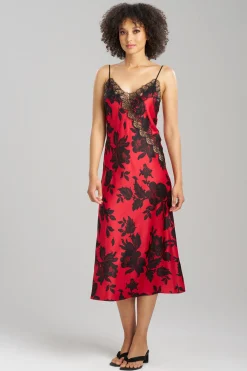Natori Gowns-Mantilla Lace Applique Gown