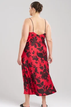 Natori Gowns-Mantilla Lace Applique Gown