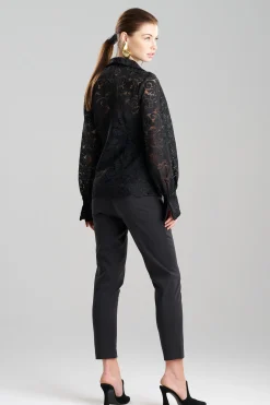 Natori Tops, Shirts & Tunics-Mantilla Lace Button Down Shirt