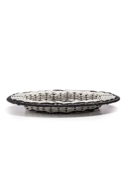 Natori Home Accents-Maranao Circular Stripe Tray