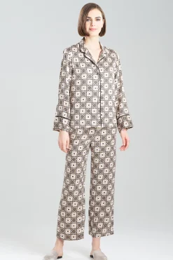 Natori Pajama Sets-Medallion Notch PJ