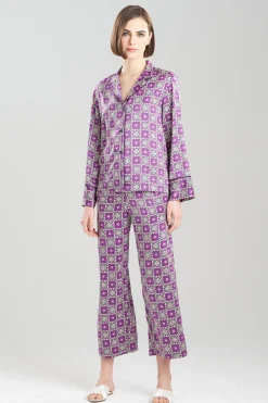 Natori Pajama Sets-Medallion Notch PJ