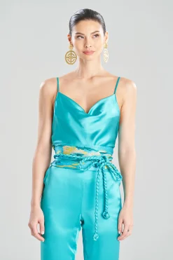 Natori Belts-Minako Embroidery Obi Silk Belt