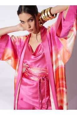 Natori Belts-Minako Embroidery Obi Silk Belt