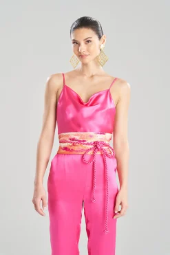 Natori Belts-Minako Obi Embroidery Silk Belt