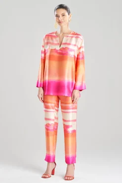 Natori Pajama Tops|Lounge Tops-Minako Silk Tunic
