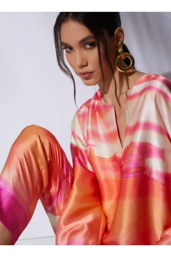 Natori Pajama Tops|Lounge Tops-Minako Silk Tunic