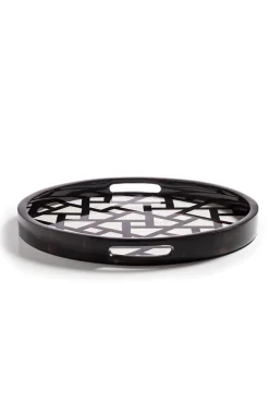 Natori Home Accents-Mindoro Circle Tray