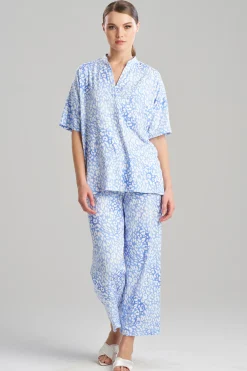 Natori Pajama Sets-Misty Leopard Cozy Knit PJ