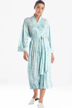 Natori Robes & Kimonos-Misty Leopard Cozy Knit Robe