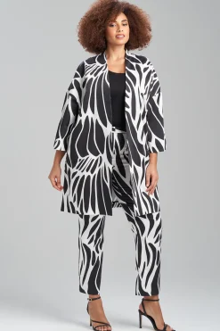 Natori Jackets & Outerwear-Nagashi Cotton Chino Belted Topper