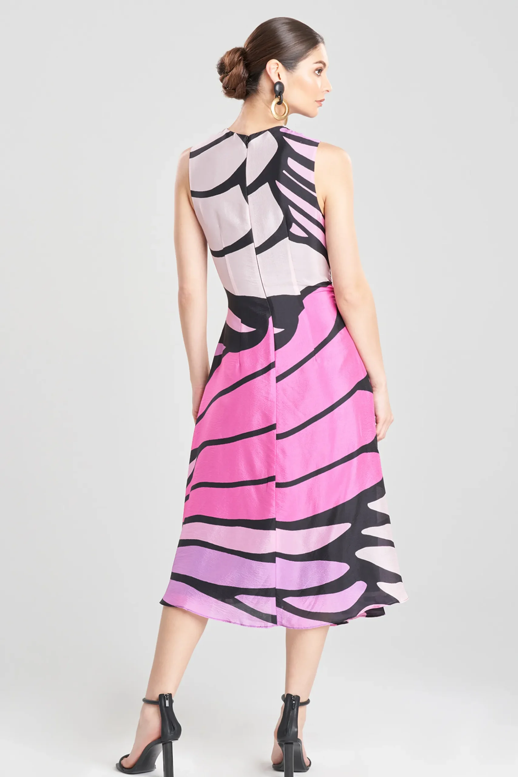 Natori Dresses|Wedding Guest Dresses-Nagashi Obi Silk Drape Dress