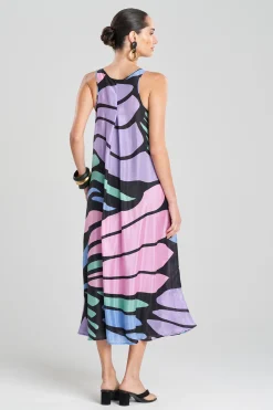 Natori Dresses|Wedding Guest Dresses-Nagashi Obi Silk Dress