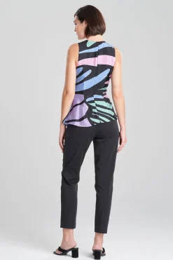 Natori Tops, Shirts & Tunics-Nagashi Obi Silk Side Drape Top