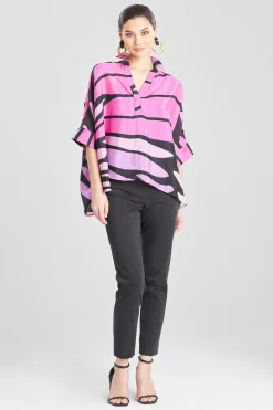Natori Tops, Shirts & Tunics-Nagashi Obi Silk Top