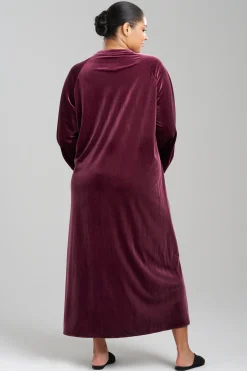 Natori Plus Sizes|Loungers-Natalie Mandarin Zip Lounger