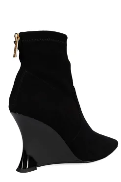 Natori Boots-Neko Suede Wedge Ankle Boot