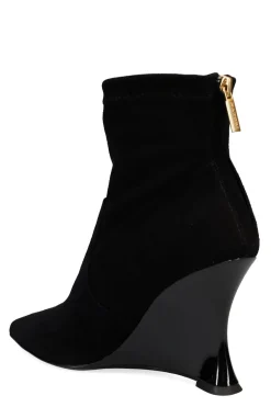 Natori Boots-Neko Suede Wedge Ankle Boot