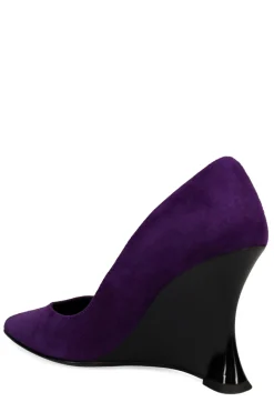 Natori Pumps-Nori Suede Wedge Pump