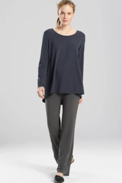 Natori Pajama Tops|Lounge Tops-N-Vious Long Sleeve Top