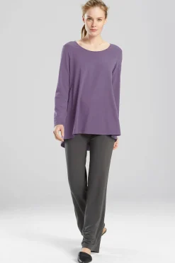 Natori Pajama Tops|Lounge Tops-N-Vious Long Sleeve Top