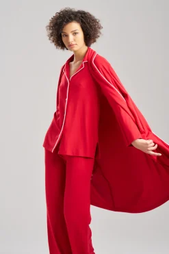 Natori Pajama Sets-Oasis Notch PJ