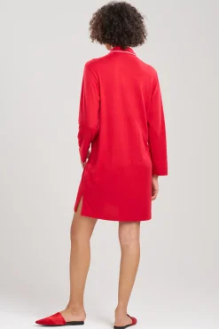 Natori Sleepshirts-Oasis Piped Sleepshirt
