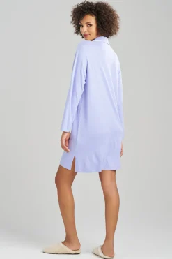 Natori Sleepshirts-Oasis Piped Sleepshirt