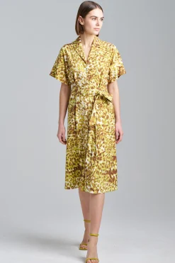 Natori Dresses-Ombre Animale Shirtdress