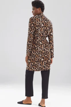 Natori Robes & Kimonos-Ombre Leopard Robe