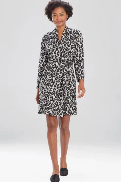 Natori Robes & Kimonos-Ombre Leopard Robe