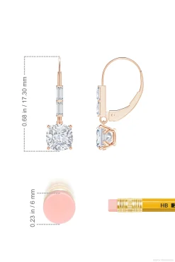 Natori Earrings|Orient Express-Orient Express Lab-Grown 14K Gold Cushion Diamond Earrings