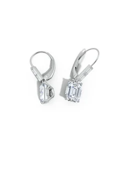 Natori Earrings|Orient Express-Orient Express Lab-Grown 14K Gold & Emerald Cut Diamond Earrings