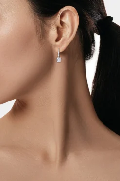 Natori Earrings|Orient Express-Orient Express Lab-Grown 14K Gold & Emerald Cut Diamond Earrings