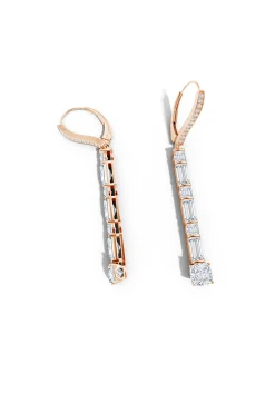 Natori Earrings|Orient Express-Orient Express Lab-Grown 14K Gold Baguette & Cushion Diamond Long Drop Earrings