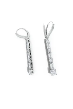 Natori Earrings|Orient Express-Orient Express Lab-Grown 14K Gold Baguette & Cushion Diamond Long Drop Earrings