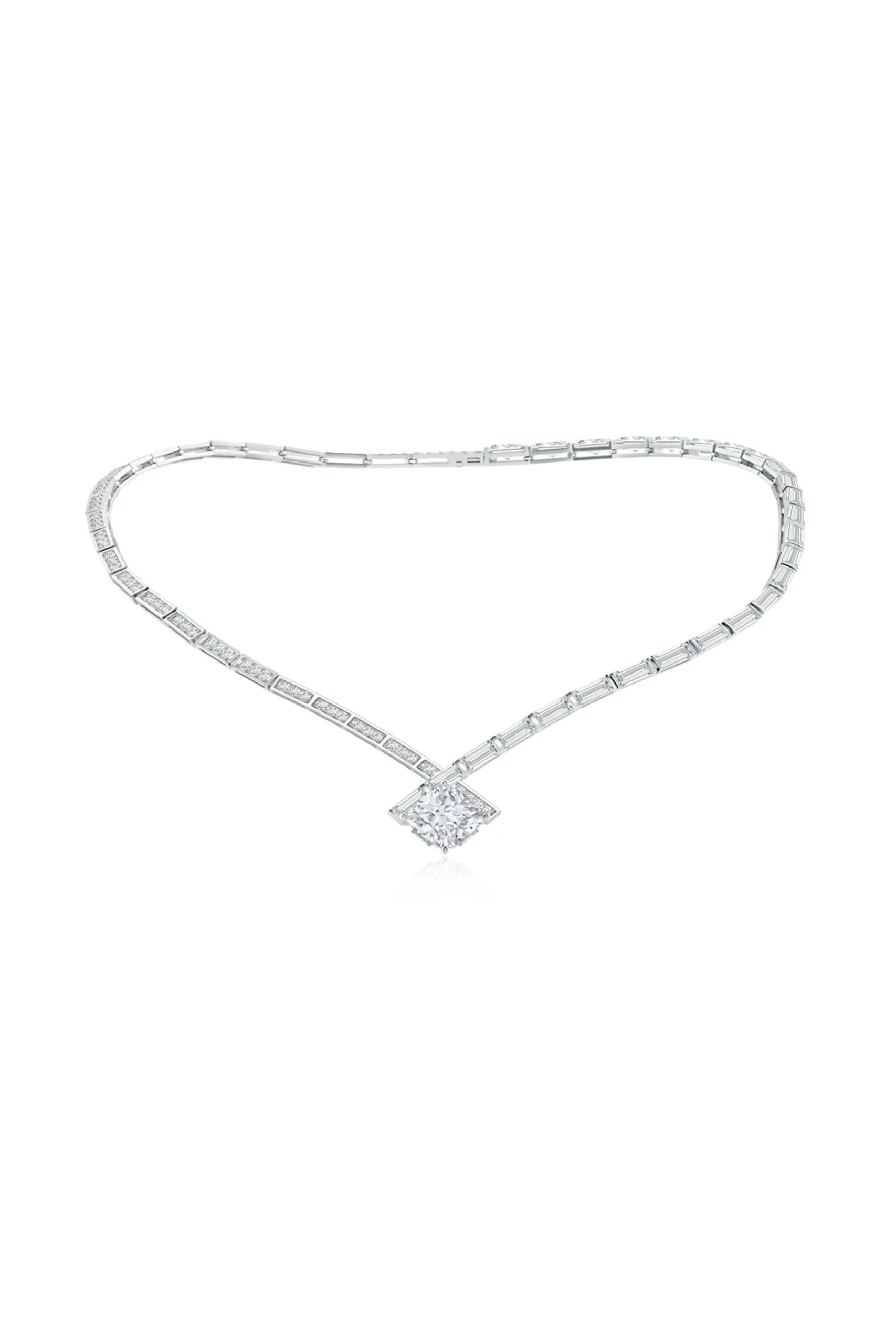 Natori Necklaces|Orient Express-Orient Express Lab-Grown 14K Gold & Cushion Diamond Statement Necklace
