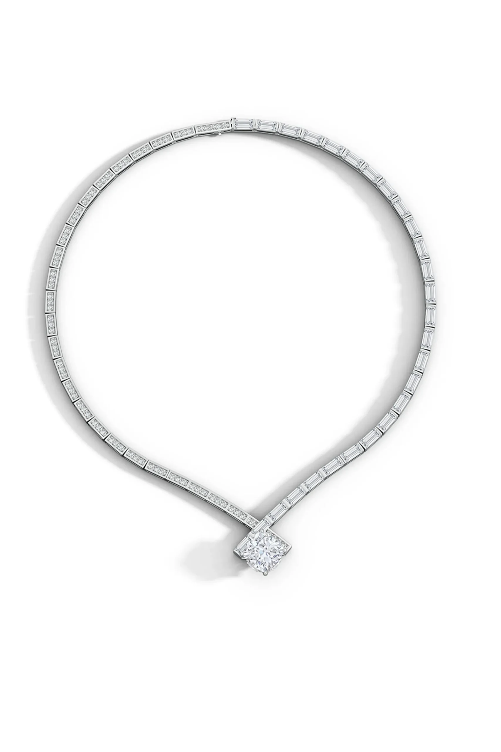 Natori Necklaces|Orient Express-Orient Express Lab-Grown 14K Gold & Cushion Diamond Statement Necklace