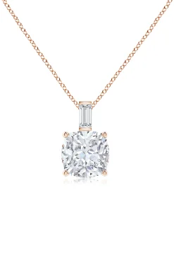 Natori Necklaces|Orient Express-Orient Express Lab-Grown 14K Gold & Cushion Diamond Pendant Necklace