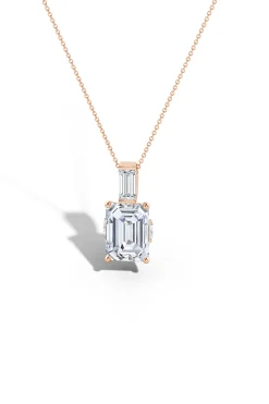 Natori Necklaces|Orient Express-Orient Express Lab-Grown 14K Gold & Emerald Cut Diamond Pendant Necklace