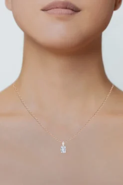 Natori Necklaces|Orient Express-Orient Express Lab-Grown 14K Gold & Emerald Cut Diamond Pendant Necklace