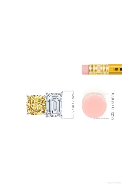 Natori Necklaces|Orient Express-Orient Express Lab-Grown 14K Gold With Yellow & White Diamond Two Stone Pendant Necklace