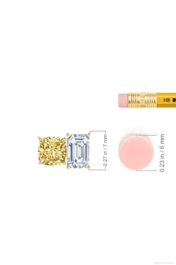 Natori Necklaces|Orient Express-Orient Express Lab-Grown 14K Gold With Yellow & White Diamond Two Stone Pendant Necklace