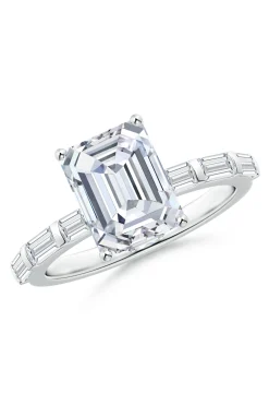 Natori Rings|Orient Express-Orient Express Lab-Grown 14K Gold & Emerald Cut Diamond Solitaire Ring