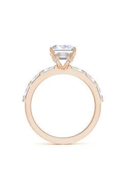 Natori Rings|Orient Express-Orient Express Lab-Grown 14K Gold & Emerald Cut Diamond Solitaire Ring