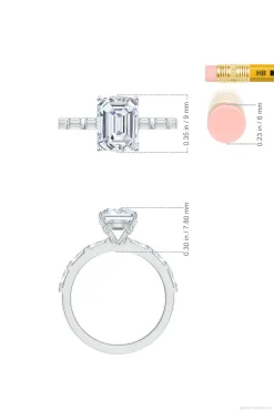Natori Rings|Orient Express-Orient Express Lab-Grown 14K Gold & Emerald Cut Diamond Solitaire Ring
