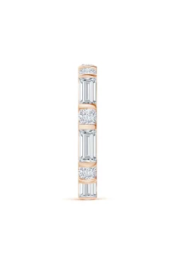 Natori Rings|Orient Express-Orient Express Lab-Grown 14K Gold Baguette & Cushion Diamond Eternity Band