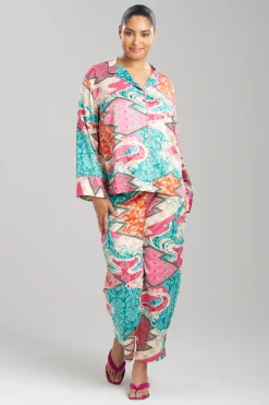Natori Pajama Sets-Orient Express Notch PJ