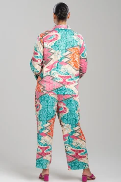 Natori Pajama Sets-Orient Express Notch PJ