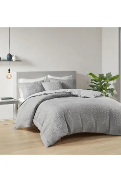 Natori Bedding-Origami 3 Piece Quilt Top Duvet Cover Mini Set